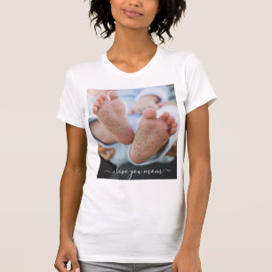 Votre Maman Photo T-Shirt Texte - Je t'aime Maman