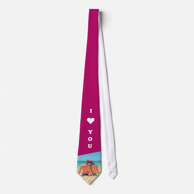 Votre Mariage photo Cravate texte et couleurs pers (Devant)