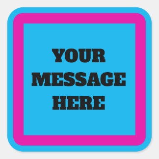 VOTRE MESSAGE, modifier du texte, Sticker Carré de
