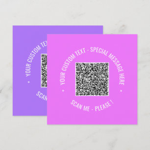 Votre modèle de carte de vœux avec code QR Choisis