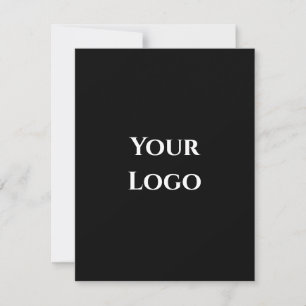Votre modèle de logo carte de design simple noir
