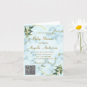 Votre Modèle d'invitation de Baby shower de code Q