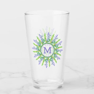 Votre Monogramme dans le verre à pinte à cadre feu