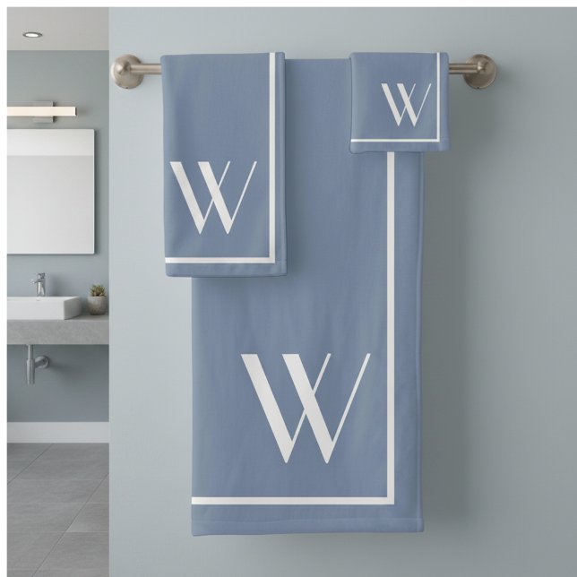 Votre monogramme en couleur denim délavé (Créateur téléchargé)