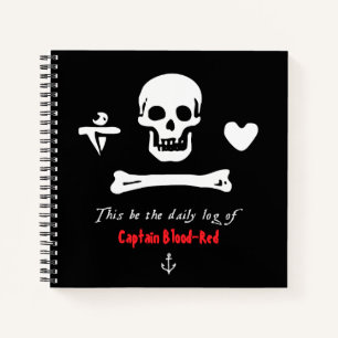 Votre nom Capitaine Pirate Journal de bord quotidi