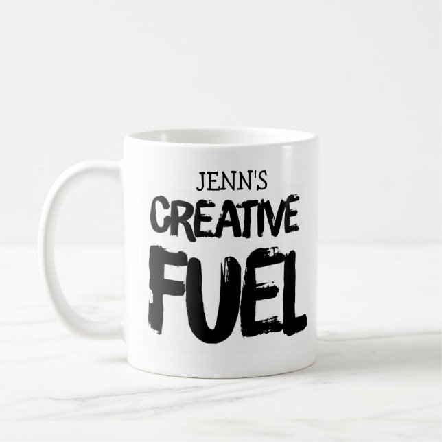 Votre nom Creative Fuel Coffee Mug (Gauche)