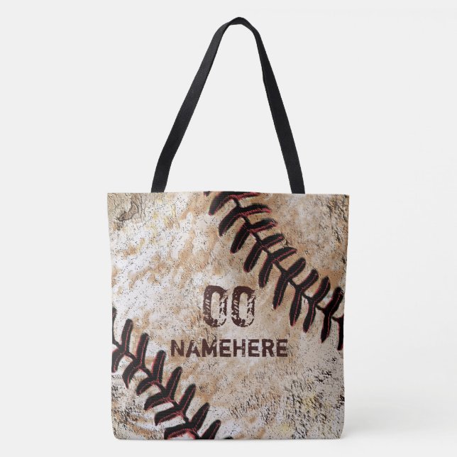 Votre nom de numéro de maillot Sac de baseball à l (Devant)