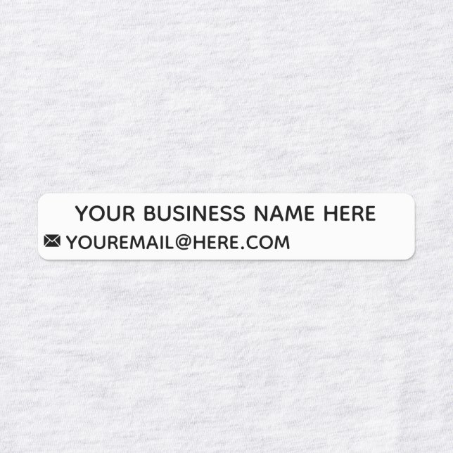Votre nom d'entreprise Courriel Info Étiquettes pe (Design 1)