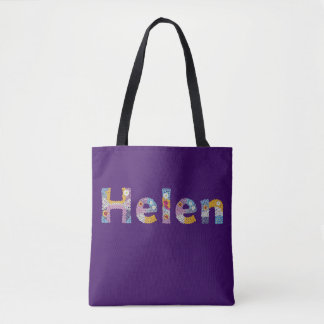 Votre nom en lettres florales artistiques / Sac fo