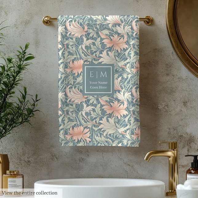 Votre nom Morris Inspirée Serviette de bain (Your Name Morris Inspired Bath Towel)