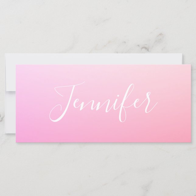 Votre nom ou mot | Ombre rose (Devant)