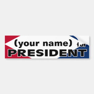 Votre nom pour le Président Sticker