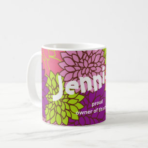 Votre Nom - Propriétaire fier de cette tasse -  Fl