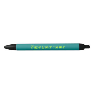 Votre nom sur le fût Turquoise de stylo d'encre
