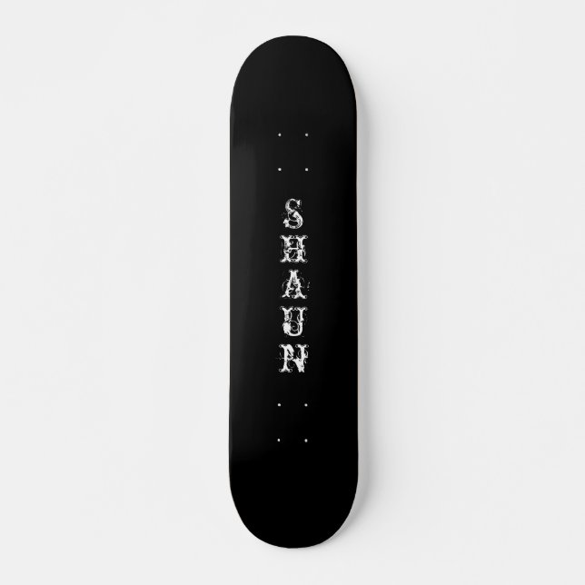 Votre nom sur un skateboard (Devant)