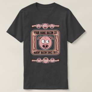 (VOTRE NOM) T-shirt personnalisable de Bacon