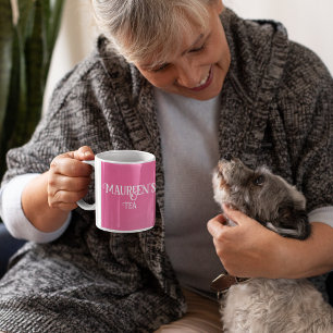 Votre nom Thé rose ou Mug de café
