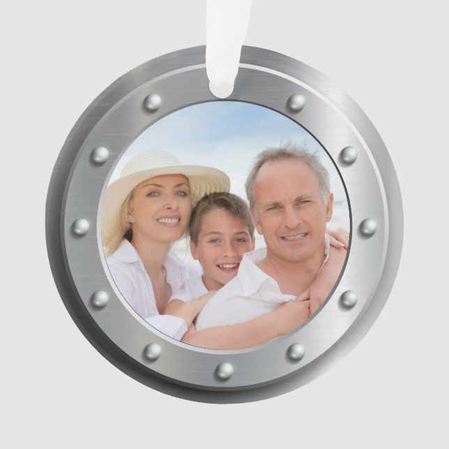 Votre ornement photo ou étiquette - Voir retour (devant)