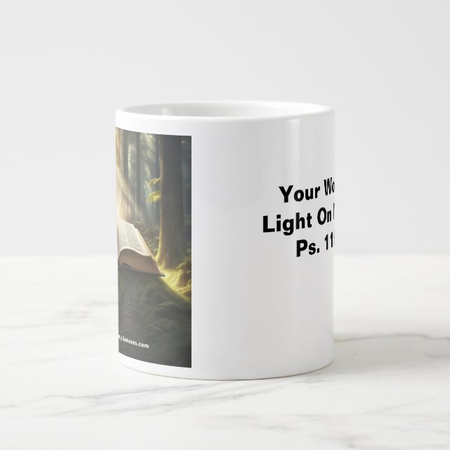 Votre Parole Est Lumière Sur Mon Chemin Jumbo Mug (Devant)