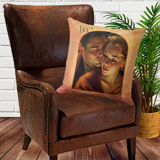 Votre Photo Boho Love Vintage Design Coussin