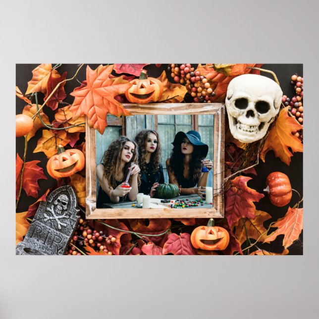 VOTRE PHOTO dans un cadre d'Halloween poster perso (Devant)
