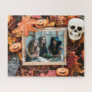VOTRE PHOTO dans un cadre d'Halloween puzzle perso