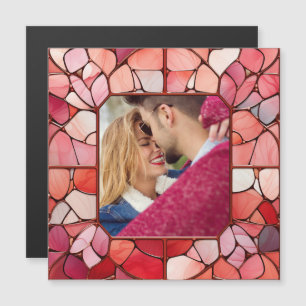 Votre photo dans un cadre en verre inoxydable faux