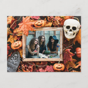 VOTRE PHOTO dans une carte postale Cadres Hallowee