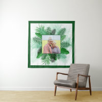 Votre photo dans une tapisserie de cadre feuille d