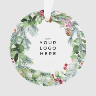 Votre photo de logo ou texte Joyeuses Fêtes Couron