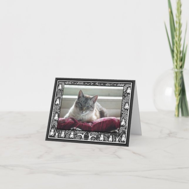 Votre Photo de Mariage Merci Art Noir et Blanc (Devant)