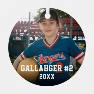 Votre photo de sport   Ornement personnalisé