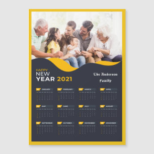 Votre photo et nom personnalisables Calendrier 202