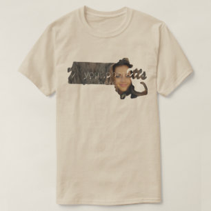 VOTRE PHOTO Etat Du Massachusetts En Forme T-shirt