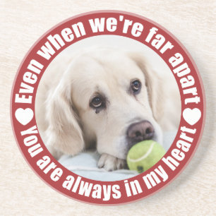 VOTRE PHOTO Far Apart Love dessous de verre en grè