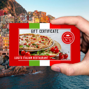 Votre photo Italian Restaurant Certificat cadeau