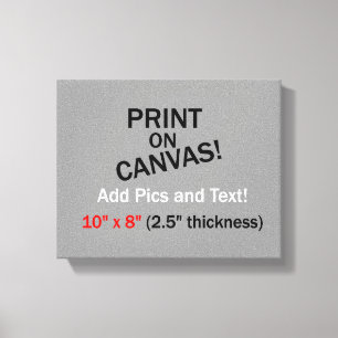 Votre photo sur toile - 10 po x 8 po (2,5 po d'épa