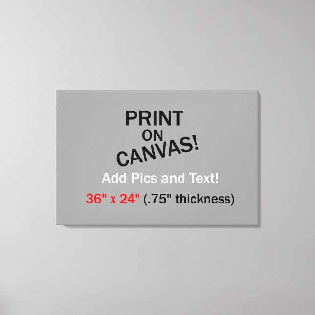 Votre photo sur toile - 36" x 24" (épaisseur de 0, (Recto)