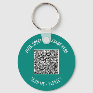Votre porte-clés avec code QR et texte personnalis