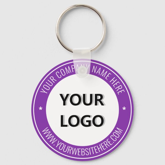 Votre porte-clés d'entreprise avec logo et texte d (Recto)