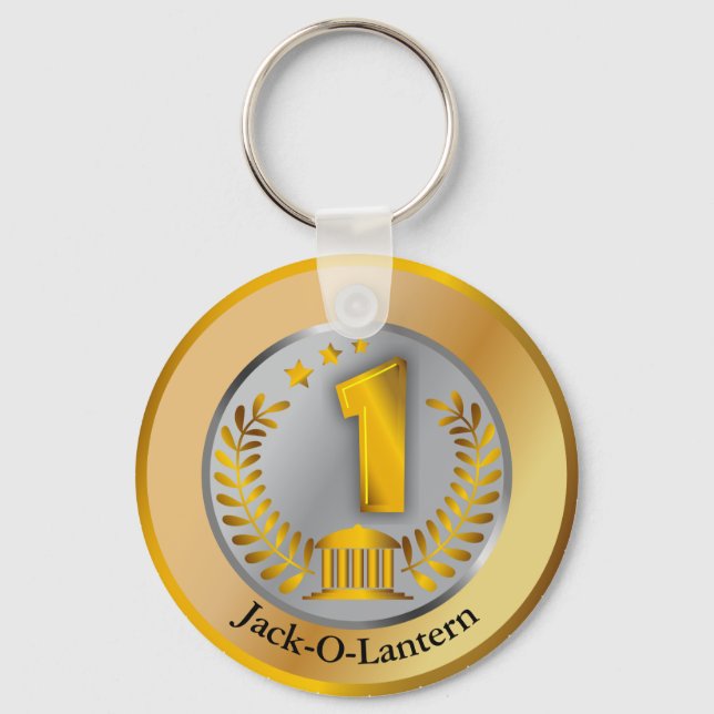 Votre porte-clés personnalisable numéro un "#1" (Verso)