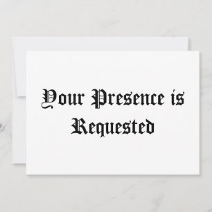 Votre présence est requise