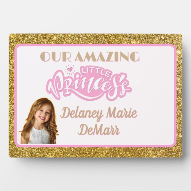 Votre Princesse ! Plaque de table fun photo (Devant)