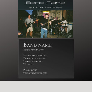 Votre propre carte de visite de groupe de musique