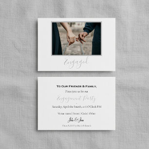 Votre propre photo, carte de faire-part engagée