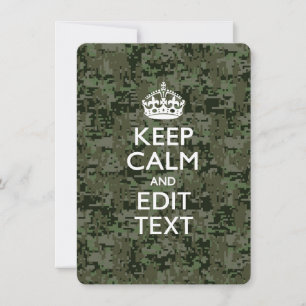 Votre propre texte Camo numérique Woodland Gardez 