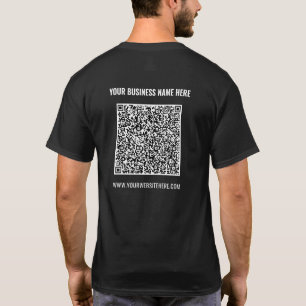 Votre QR Code Nom Site Web Société T-Shirt Modèle
