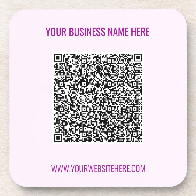Votre QR Code Scan Dessous de verre texte personna (Devant)