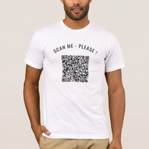 Votre QR Code Scan Funny Info personnalisé T-shirt