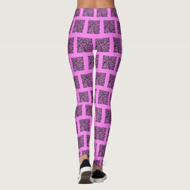 Votre QR Code Scan Funny Leggings - Choisissez la  (Dos)